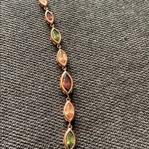New beautiful gold bracelet with crystals
